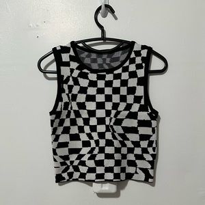 Cropped Sweater Tank Top